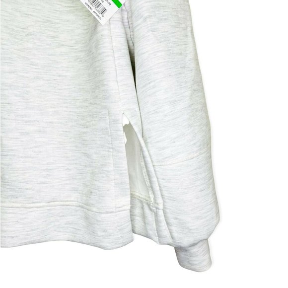 Topshop Women's Size 0-2 Oversized Panel Hoodie Drawstrings Jacket Light Gray - Picture 7 of 10